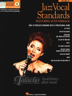 Značkový Pro Vocal Volume 18: Jazz Vocal Standards + CD